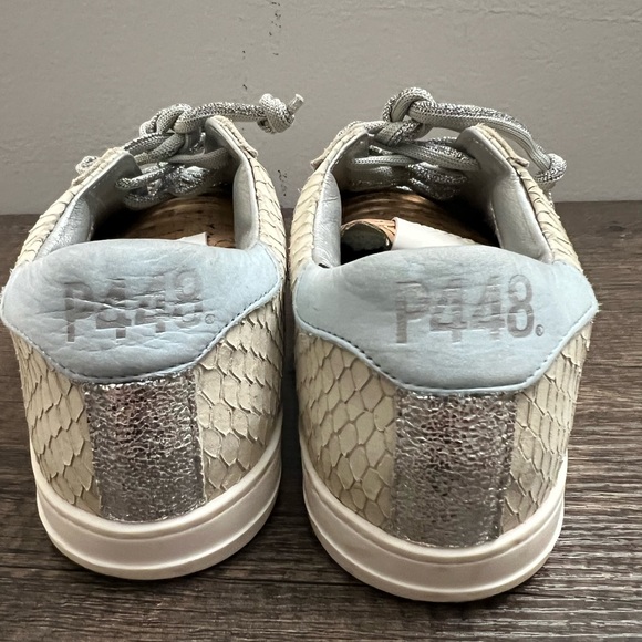 P448 John Margot women’s size 37 python embossed nubuck - Picture 3 of 12